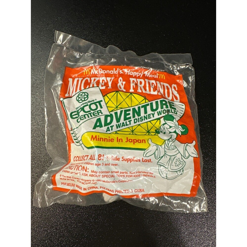 Vintage 1993 McDonald's Minnie in Japan Disney EPCOT‎ Happy Meal Toy – Sealed